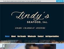 Tablet Screenshot of lindysseafood.com